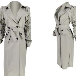 NWOT Lightweight Xl Pale Green Grey Trench